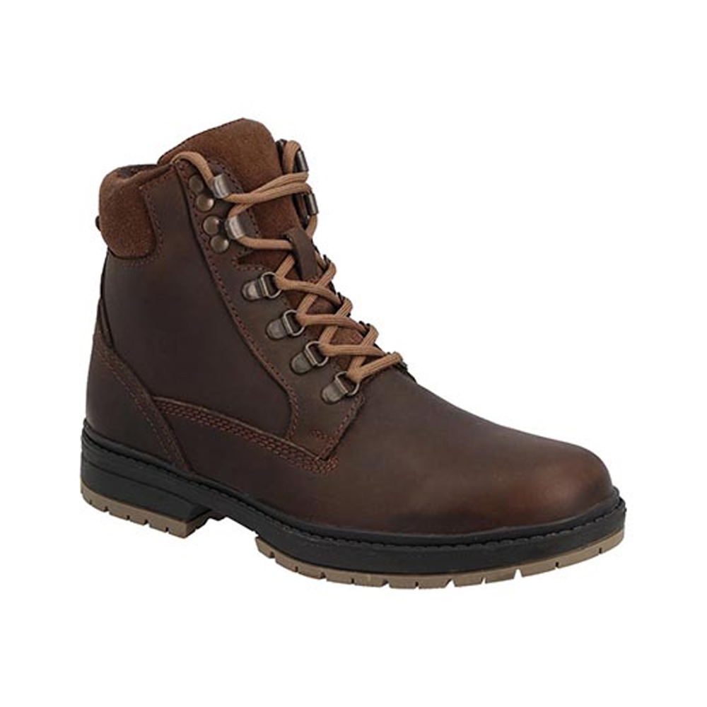 Bota Casuales Sail 4072 Cafe  Para Hombre En Piel Crazy Horse Talla 25 A 29 M