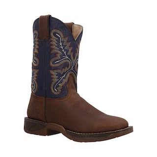 Foto 2 | Bota Vaquera Caballero Rio Bravo Durango Botas Altas Vestir Tan/marino Talla 25 A 30 M