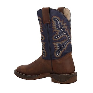 Foto 4 | Bota Vaquera Caballero Rio Bravo Durango Botas Altas Vestir Tan/marino Talla 25 A 30 M