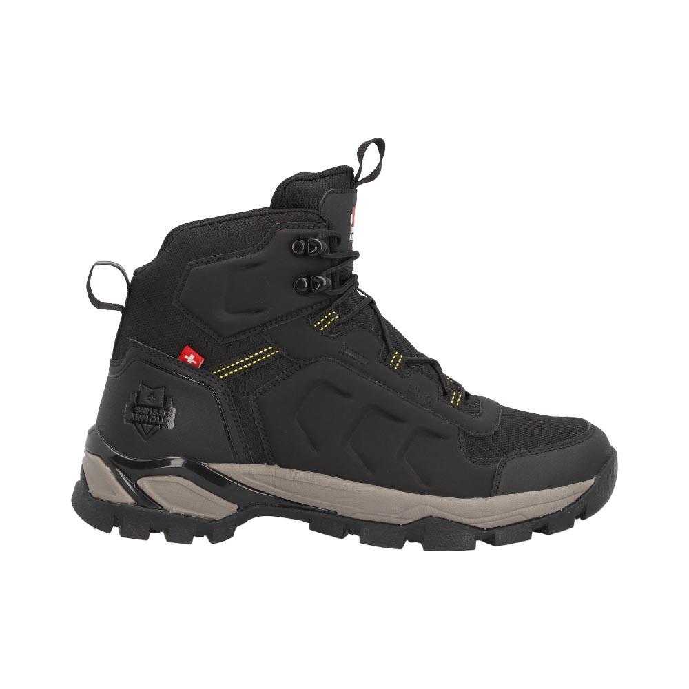 Foto 2 pulgar | Bota Swiss Armour Hiking Casual Uso Rudo Hombre Negro