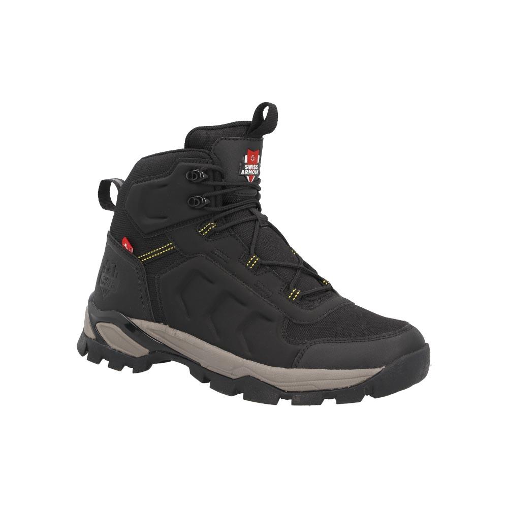 Foto 3 pulgar | Bota Swiss Armour Hiking Casual Uso Rudo Hombre Negro