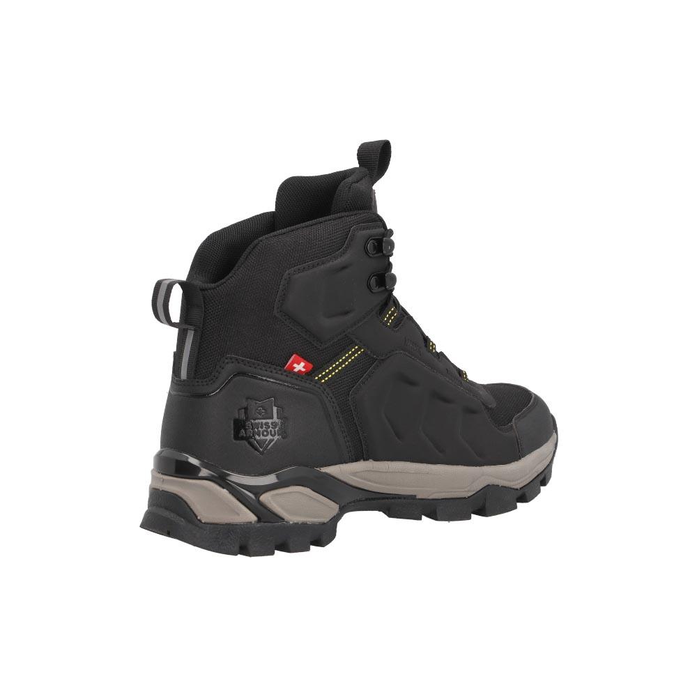 Foto 4 pulgar | Bota Swiss Armour Hiking Casual Uso Rudo Hombre Negro