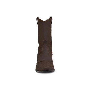 Foto 4 | Bota Vaquera Urban Cowboy Hombre Piel Natural Punta Cuadrada Cafe