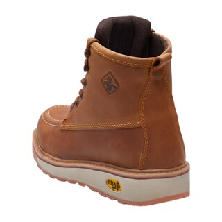 Foto 3 | Botas Calzado Watanabe Color Café Tipo Piel Exterior Agujetas