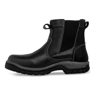 Foto 3 | Botas Hombre Work Land Piel Comodas Trabajo Industrial Negro