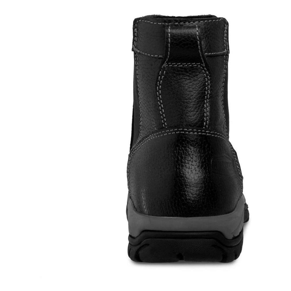 Foto 6 pulgar | Botas Hombre Work Land Piel Comodas Trabajo Industrial Negro