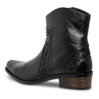Foto 4 | Botas Urban Cowboy Hombre Botin Piel Vestir Comodas Negro
