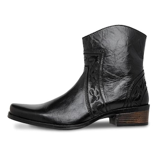 Foto 6 | Botas Urban Cowboy Hombre Botin Piel Vestir Comodas Negro
