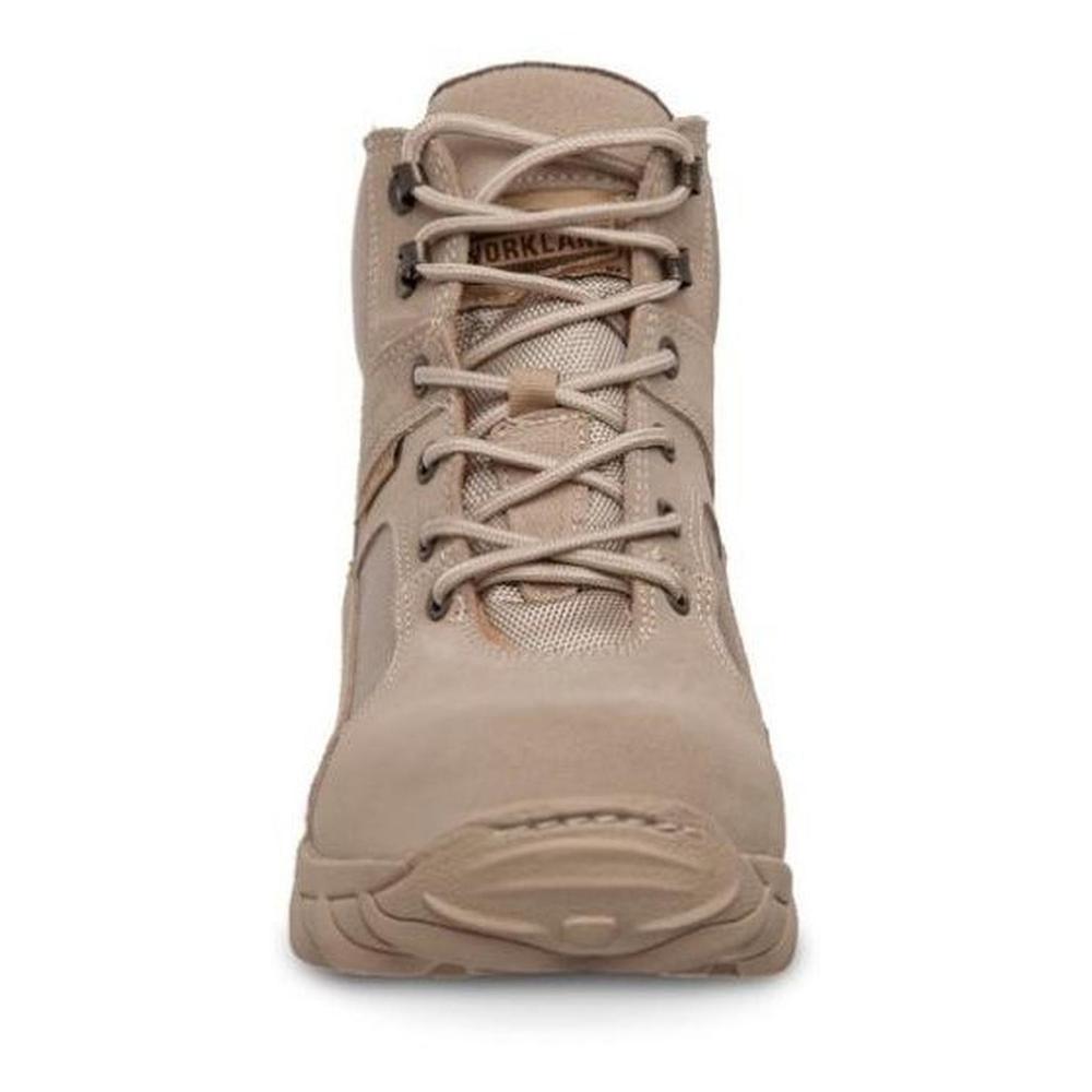 Foto 4 pulgar | Botas Work Land Hombre Botin Industrial Trabajo Comodas Cafe