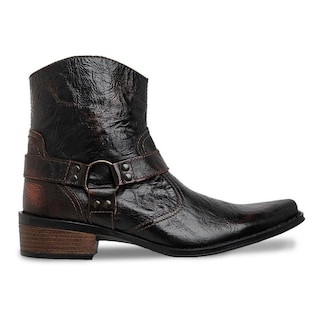 Foto 1 | Botines Urban Cowboy Piel Bota Café para Hombre