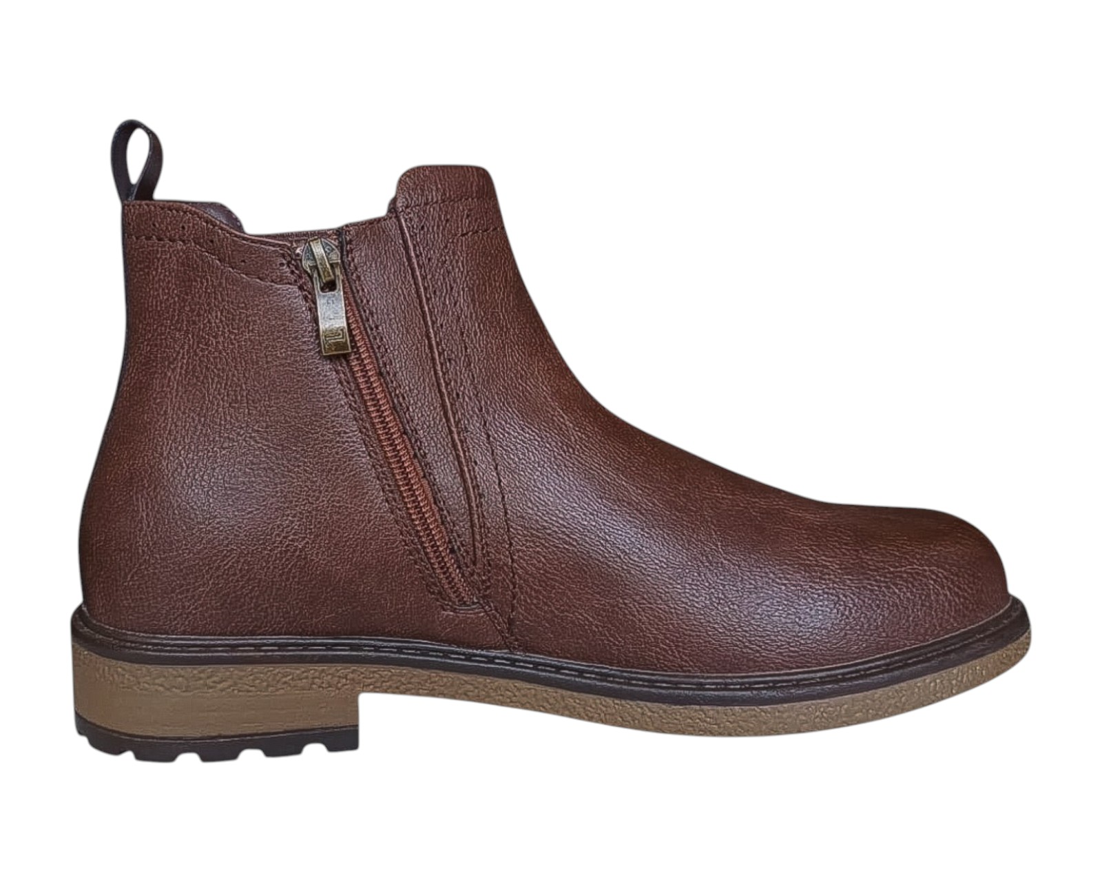 Foto 3 pulgar | Botin Para Hombre Lob Footwear Pu Café 57704525