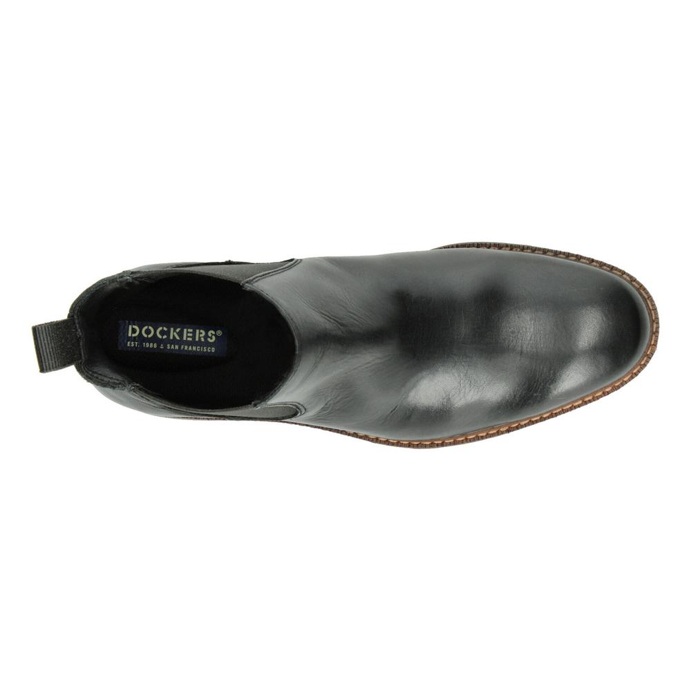 Foto 9 pulgar | Botas Hombre Dockers Chelsea Negro Casual Para Caballero Negro