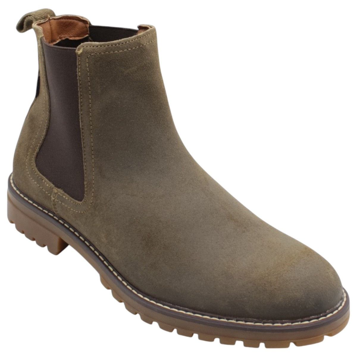 Foto 2 pulgar | Botas Casuales Exterior Piel Color Café Para Hombre De Rbcollection