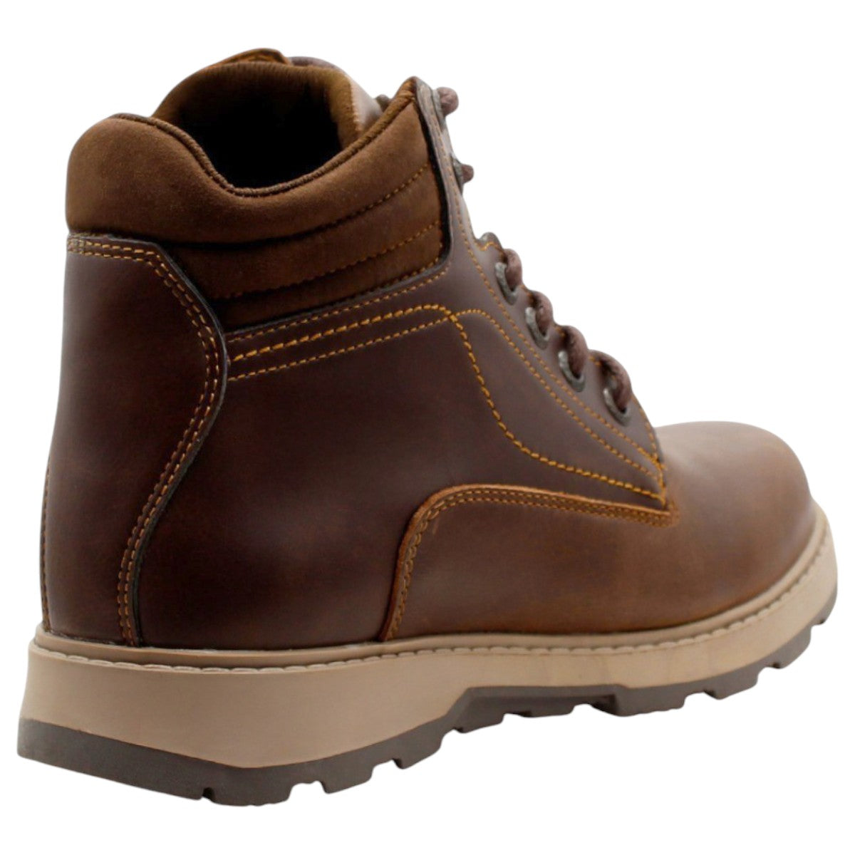 Foto 4 pulgar | Botas Casuales Exterior Piel Vegana Color Café Para Hombre De Rbcollection