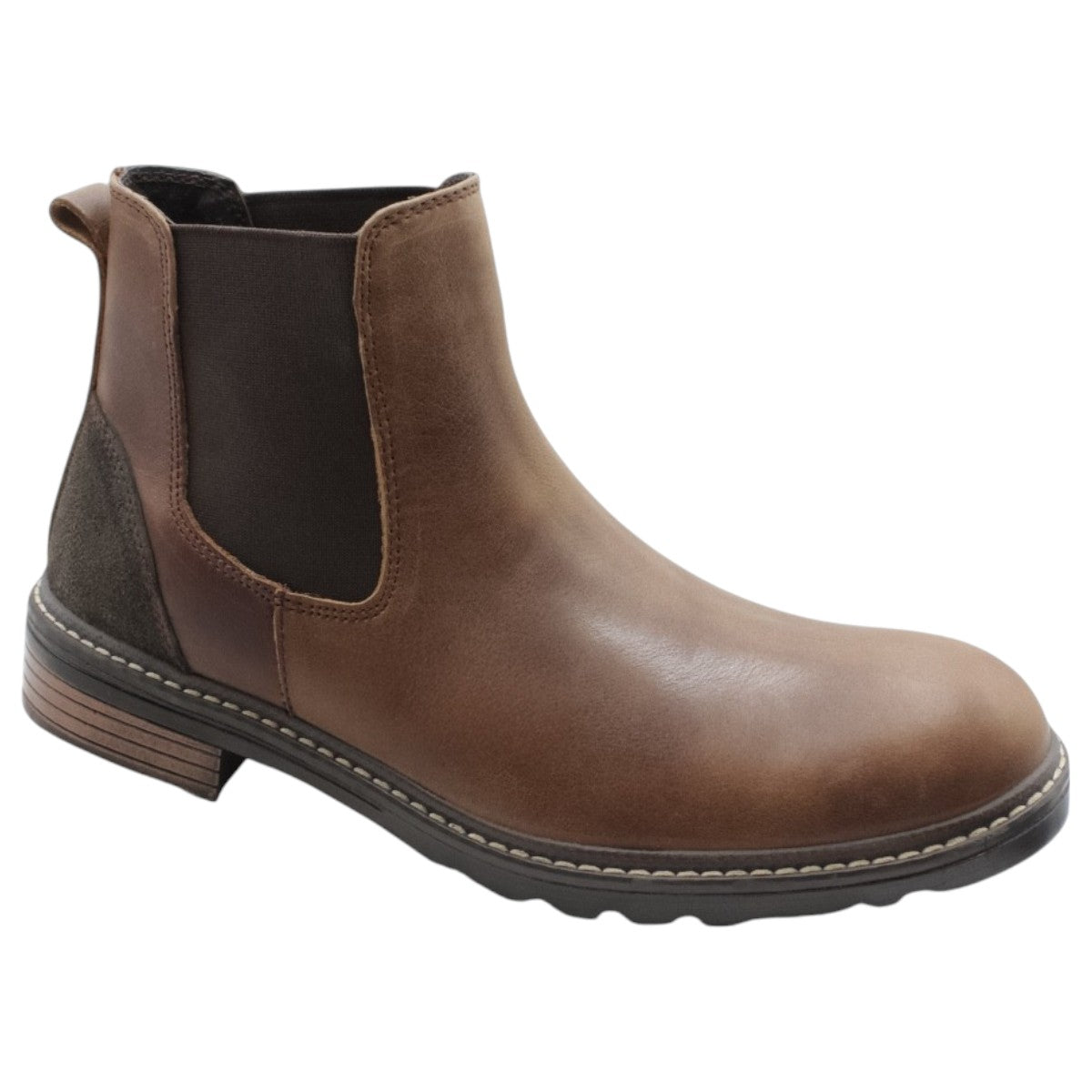 Botas Casuales Exterior Piel Color Café Para Hombre De Rbcollection