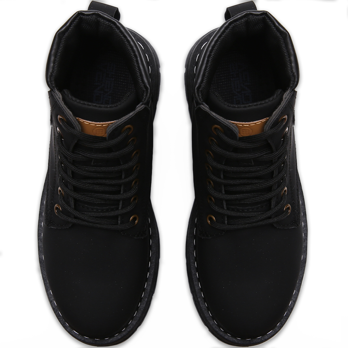 Foto 5 | Botas Uso Rudo Para Hombre Estilo Urbano Vinipiel Casual Negro Talla 7