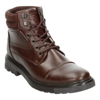 Foto 4 | Botines Hombre Ozono Café Casual Borcegos Cintas Ajustables Cafe