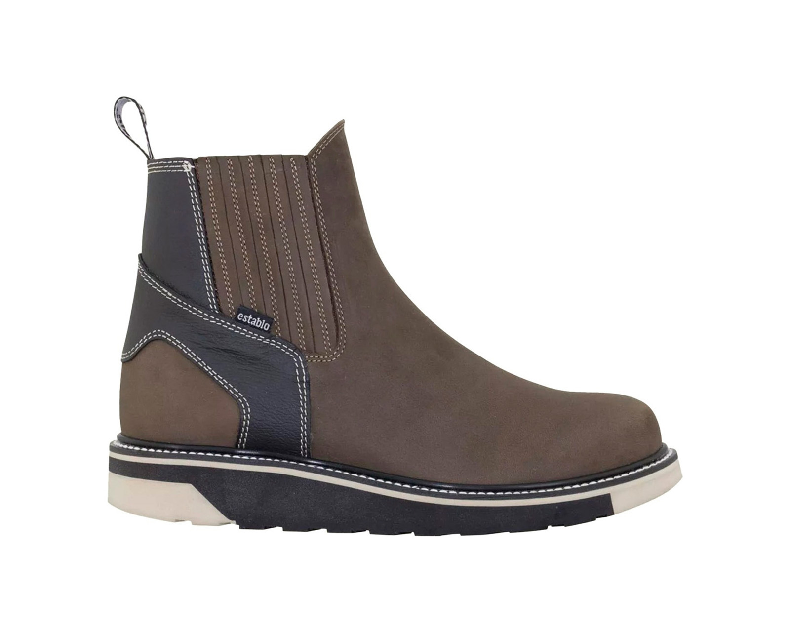 Foto 1 | Bota Botin Establo 552 De Piel Para Caballero