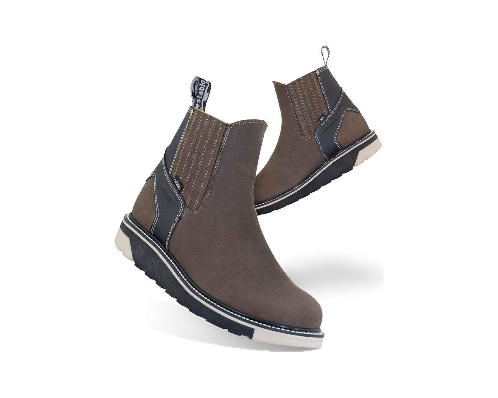 Foto 4 pulgar | Bota Botin Establo 552 De Piel Para Caballero