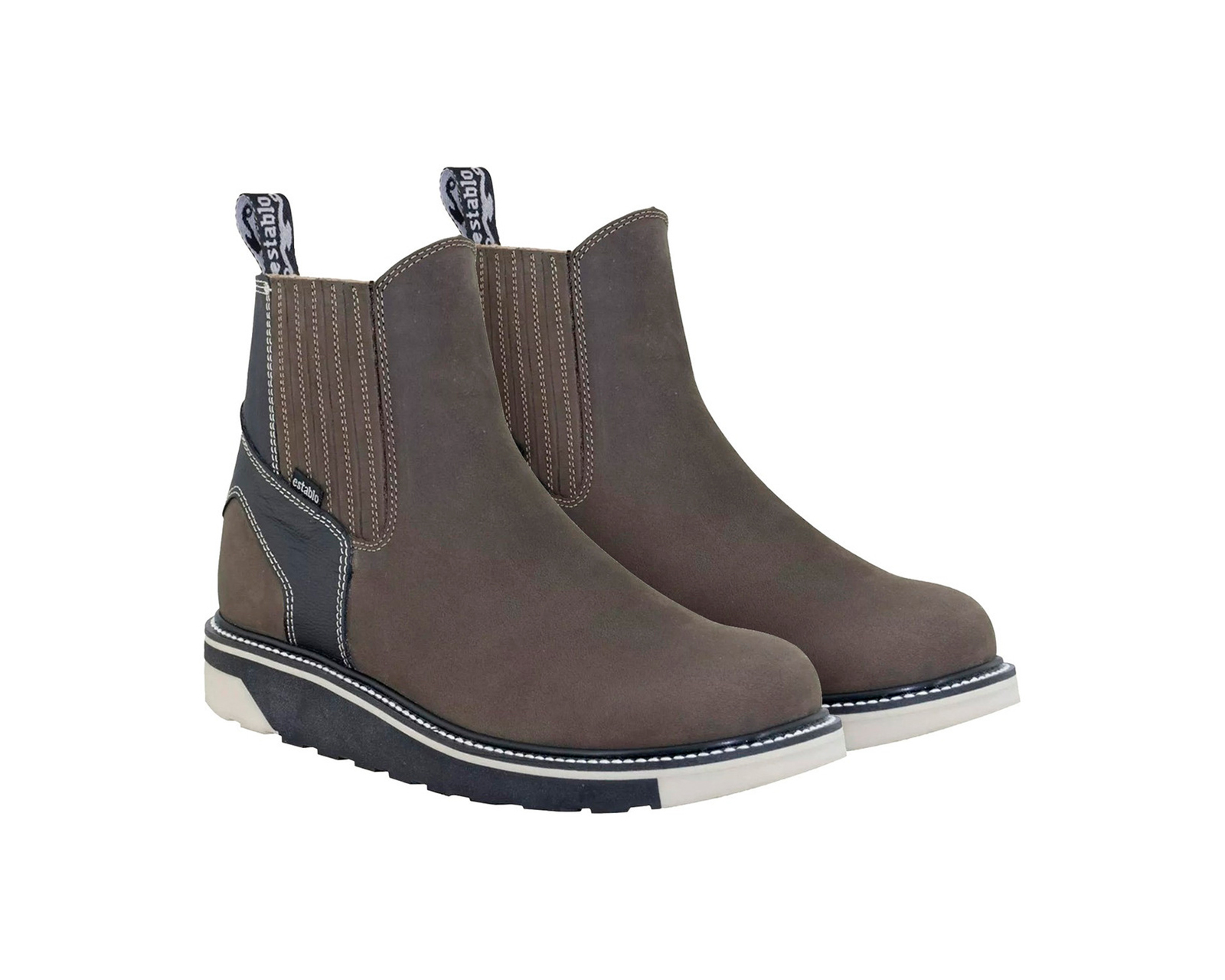 Foto 5 pulgar | Bota Botin Establo 552 De Piel Para Caballero