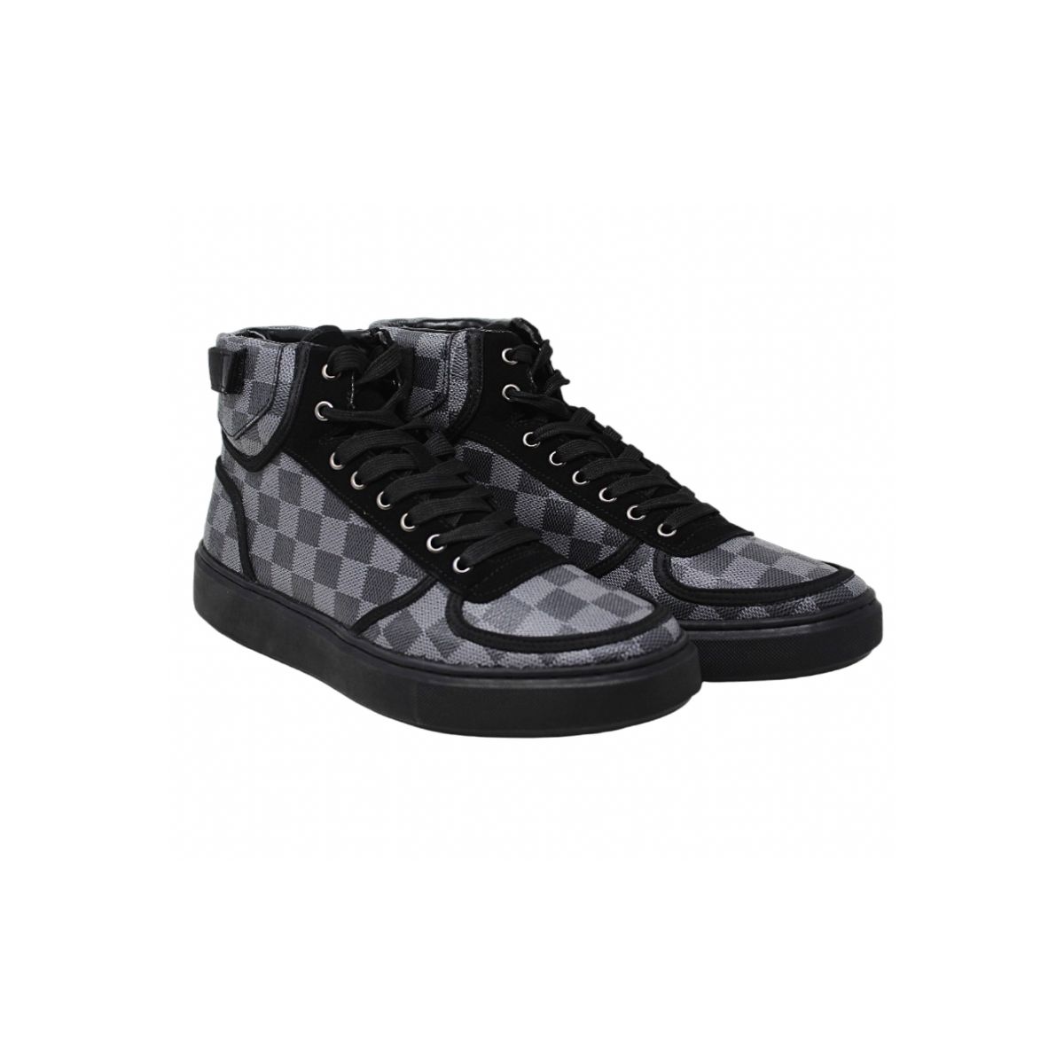 Teni De Botin Platini Mex2301 Negro Gris Para Hombre