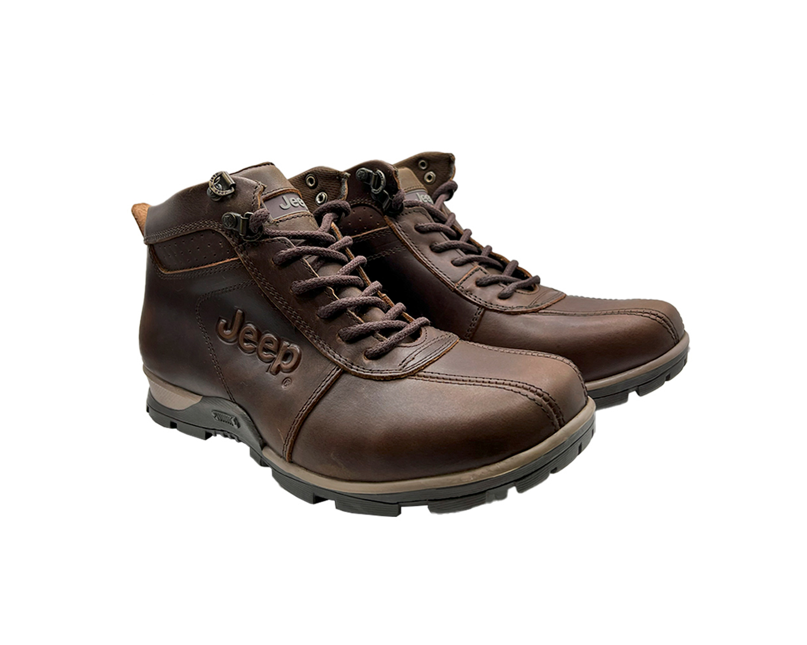 Foto 7 pulgar | Botas Jeep 10427 De Piel  Casual Café Para Hombre