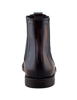 Foto 3 | Bota Chelsea Café Para Hombre En Piel Con Estilo Formal