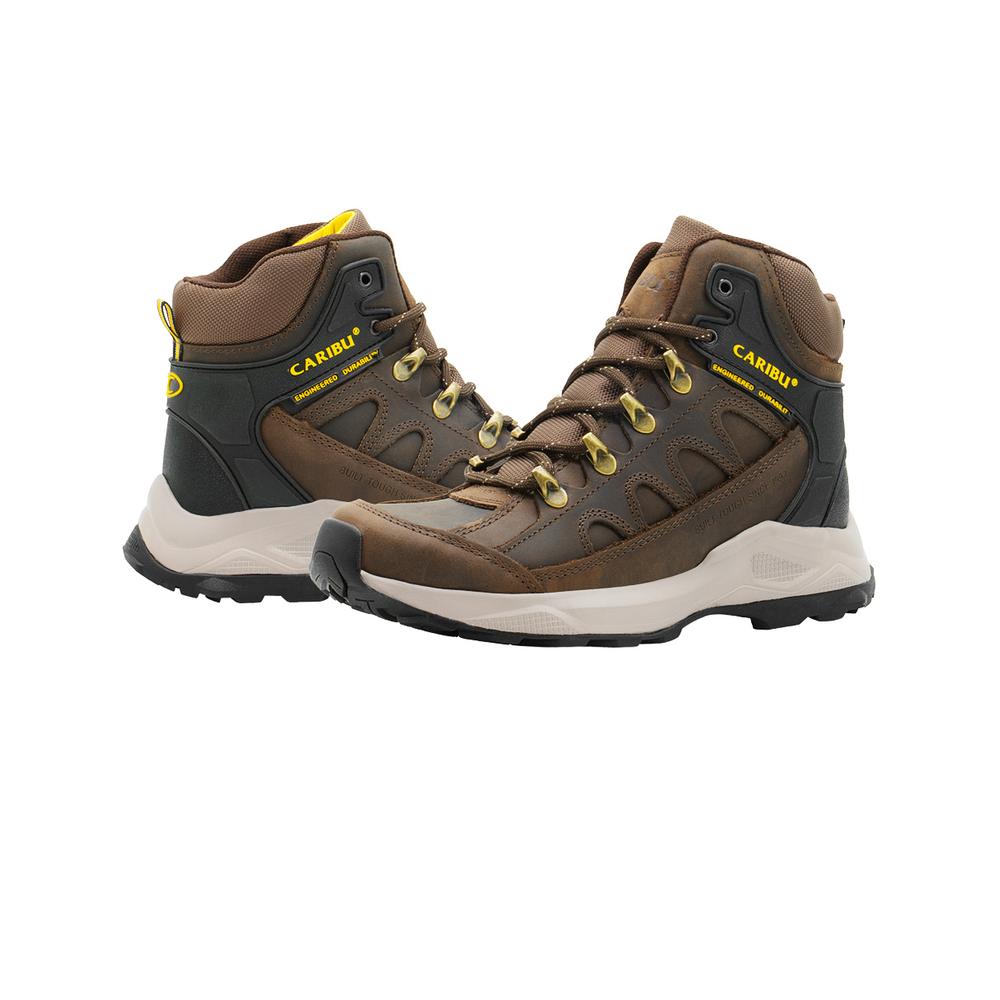 Foto 6 pulgar | Bota Outdoor Para Hombre Piel Café Suela Antiderrapante Cafe