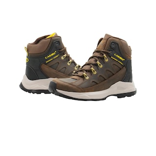 Foto 5 | Bota Outdoor Para Hombre Piel Café Suela Antiderrapante Cafe