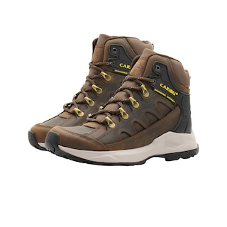 Foto 6 | Bota Outdoor Para Hombre Piel Café Suela Antiderrapante Cafe