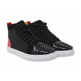 Foto 1 | Teni De Botin Platini Zs2022j Negro Rojo Para Hombre