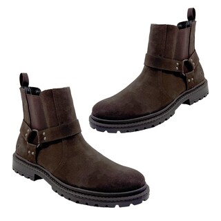 Foto 5 | Bota Casua De Piel Para Caballero Suela Antiderrapante Jiko Ai