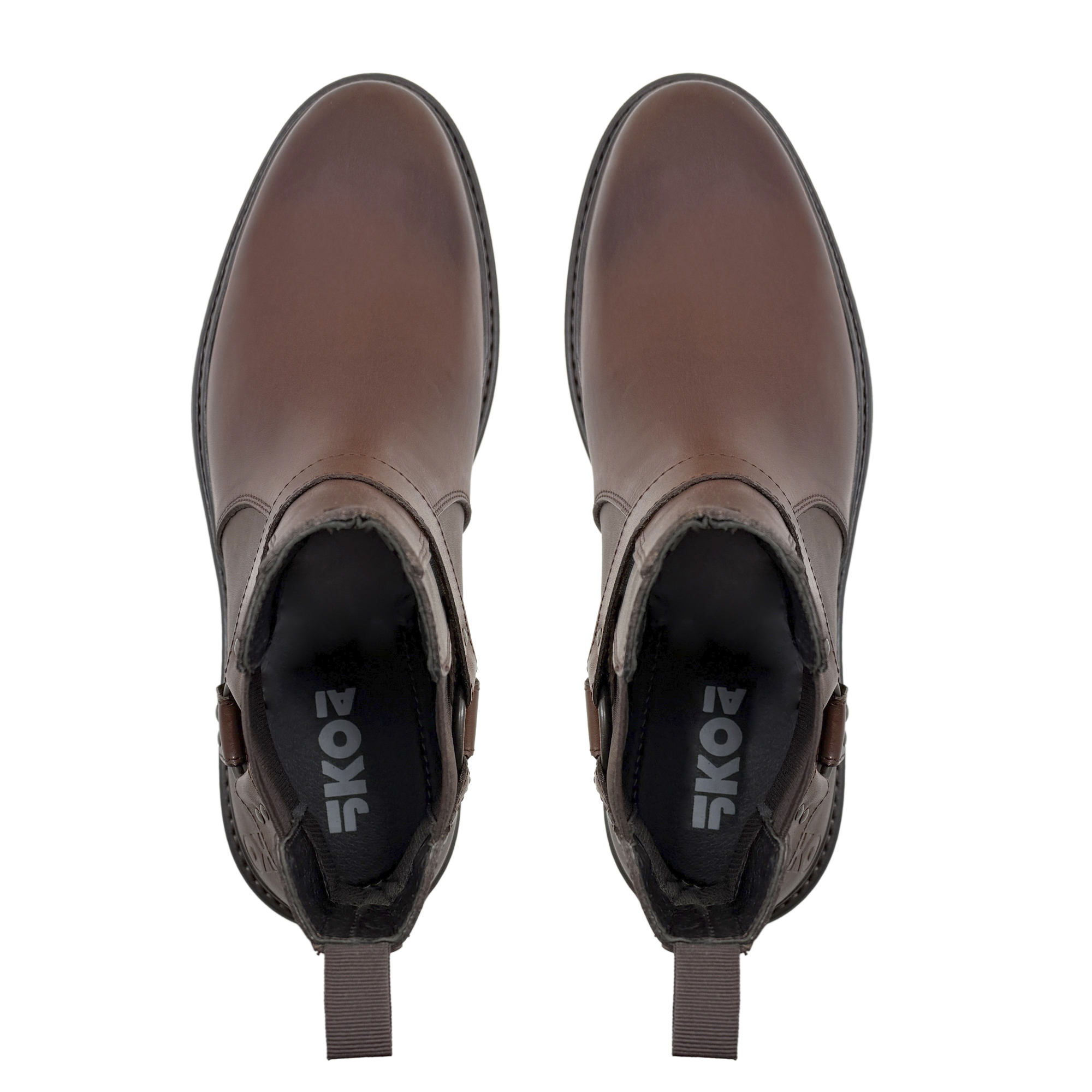 Foto 5 | Bota Casual De Piel  Para  Caballero Suela Antiderrapante  Jiko Ai
