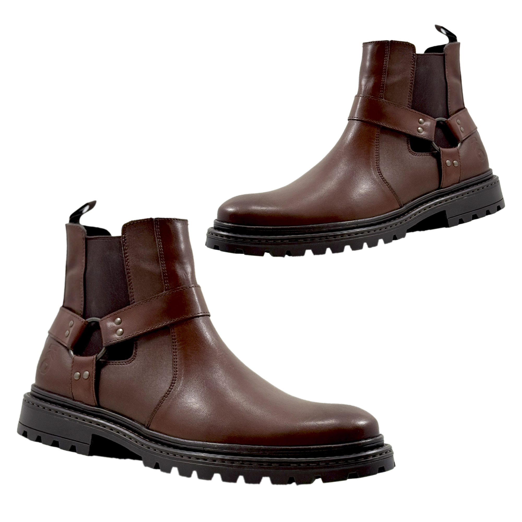 Foto 7 pulgar | Bota Casual De Piel  Para  Caballero Suela Antiderrapante  Jiko Ai