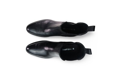 Foto 4 | Botín Hombre Benissimo 86670 Piel Negro Casual