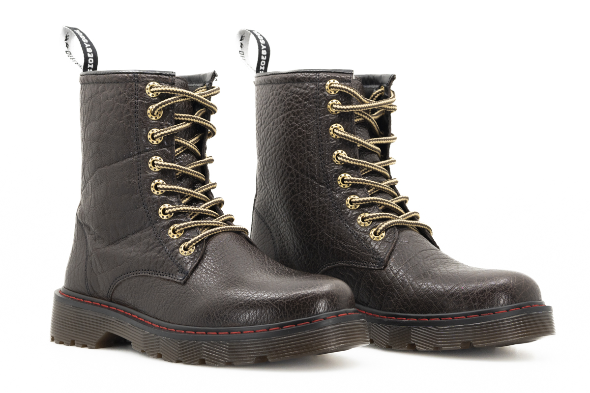 Foto 4 pulgar | Botas Offlander  Tipo Militar  Piel Bufalina  Café
