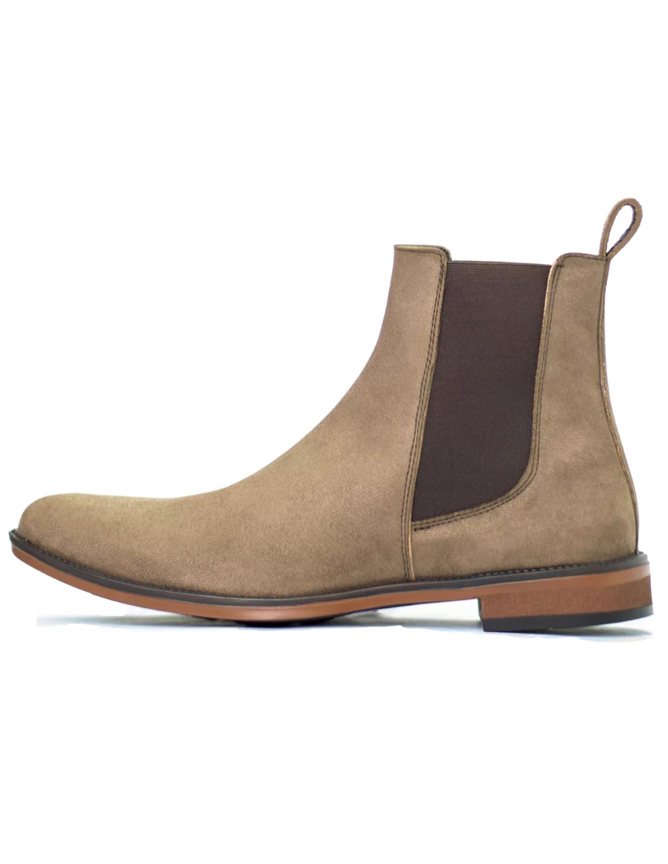 Foto 4 pulgar | Botin Daraimar Chelsea Gamuza Marron