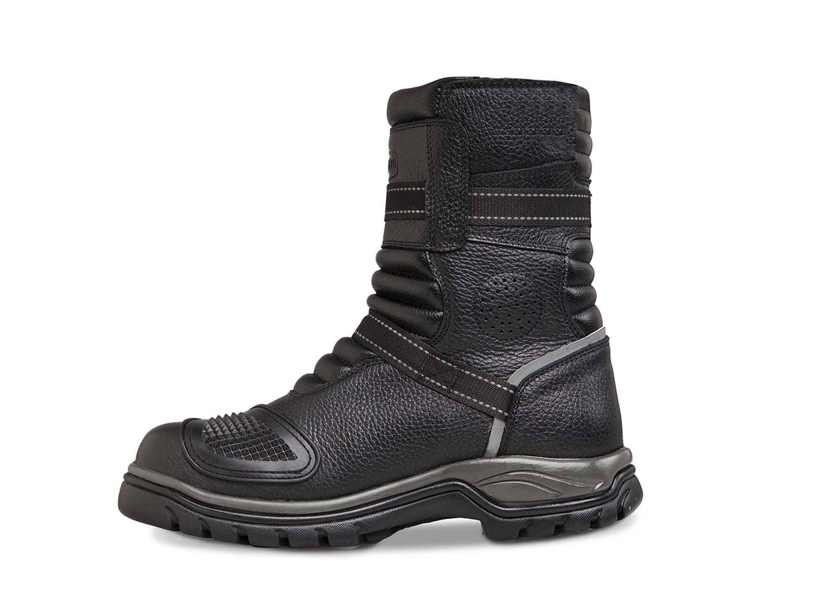 Foto 4 pulgar | Botas Biker para Motociclista Hombre de Piel Workland color Negro