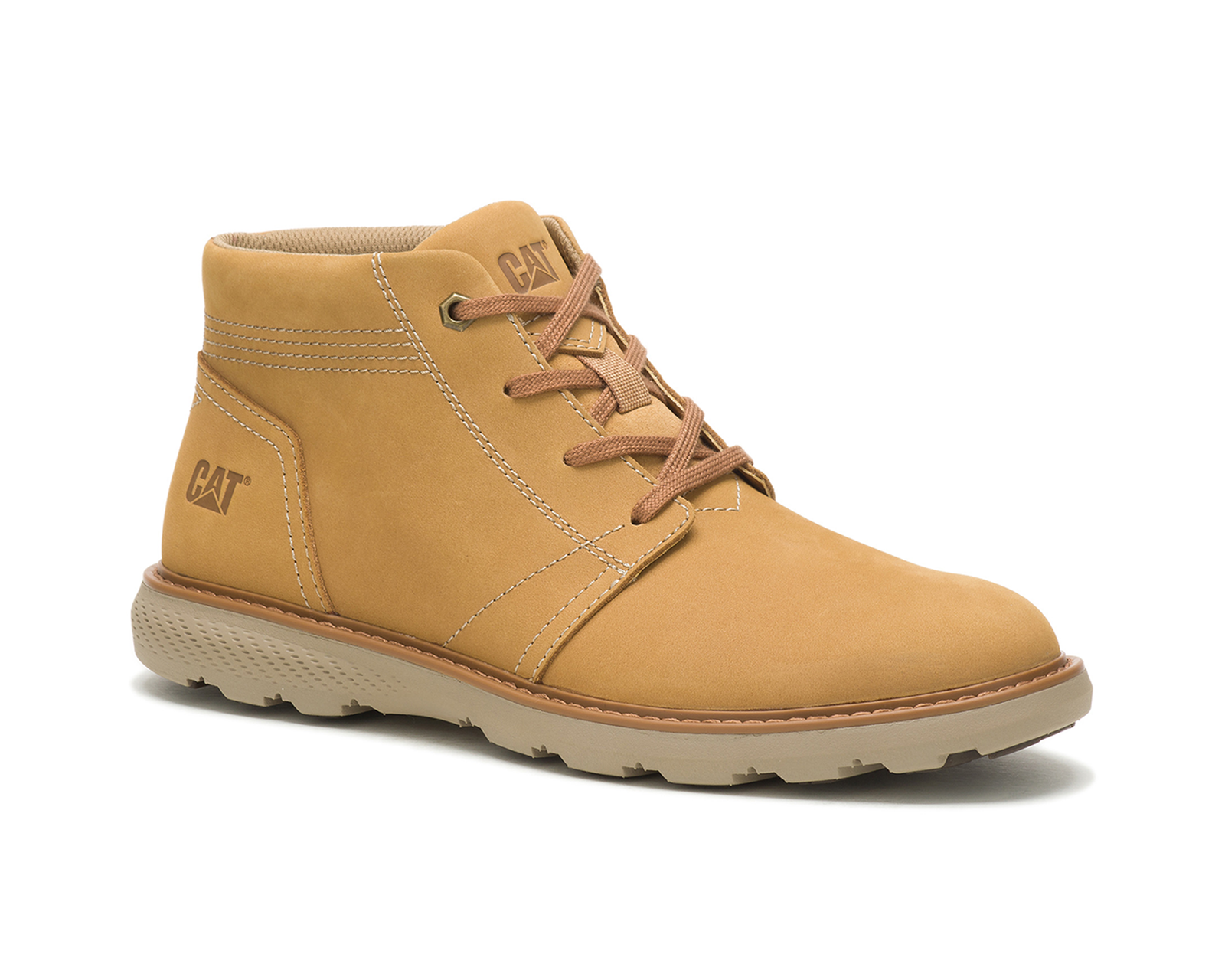 Bota Caterpillar P725204 color Amarillo Material Piel