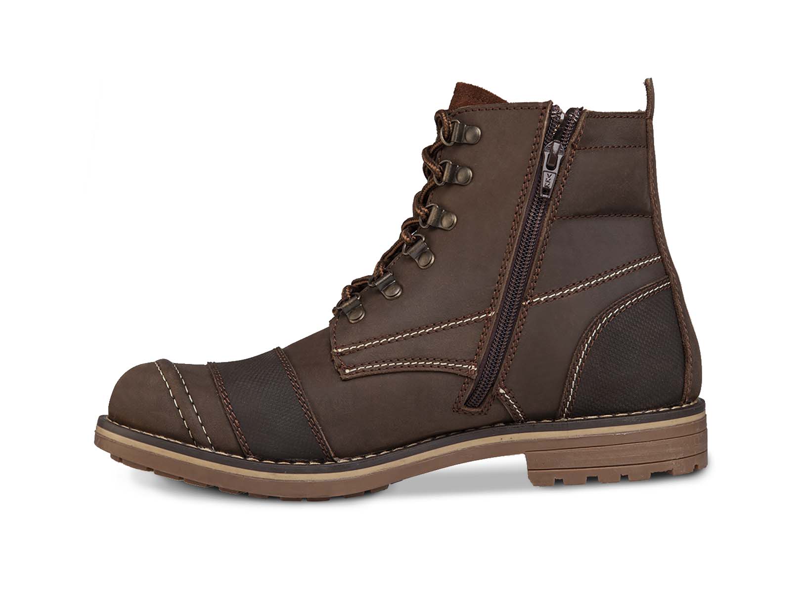 Foto 4 pulgar | Botas Biker Motociclista Hombre Casual Workland 89728 color Café