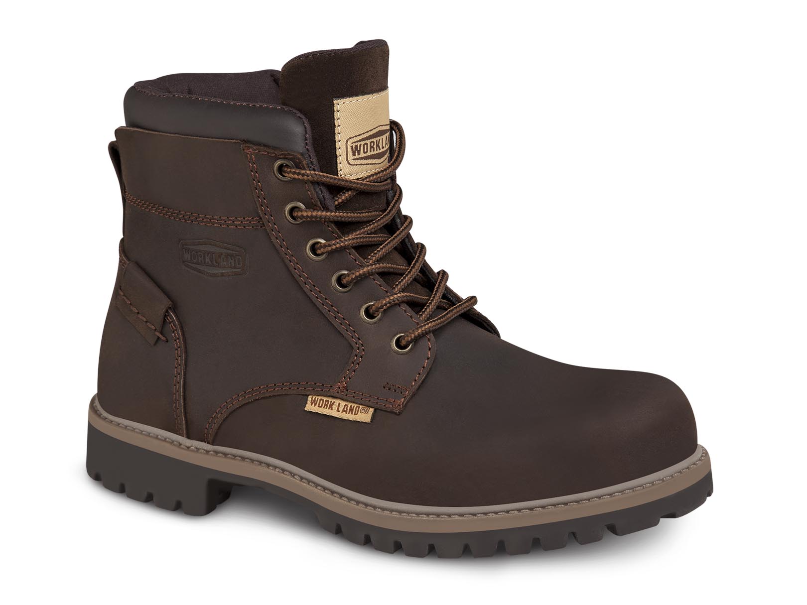 Botín Casual Hombre Bota De Piel Workland 77607 Marrón