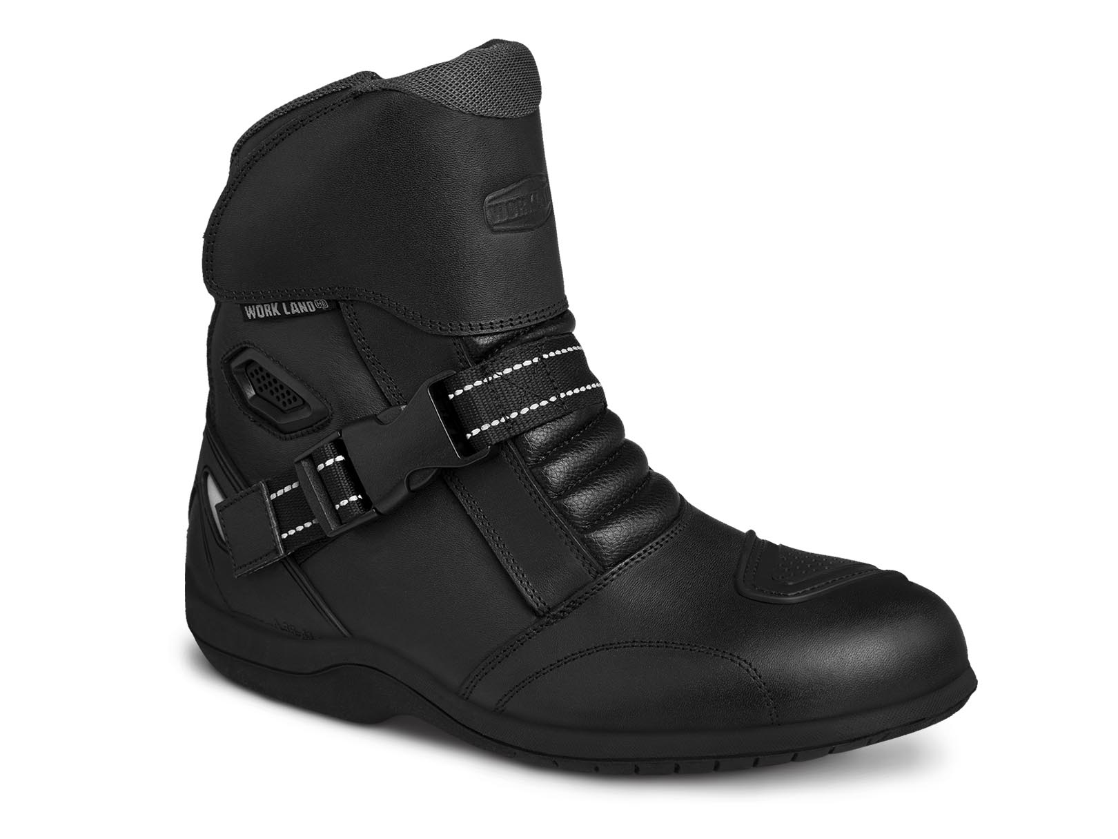 Foto 2 pulgar | Bota Hombre Botín Motociclista Biker Workland 80004 Negro