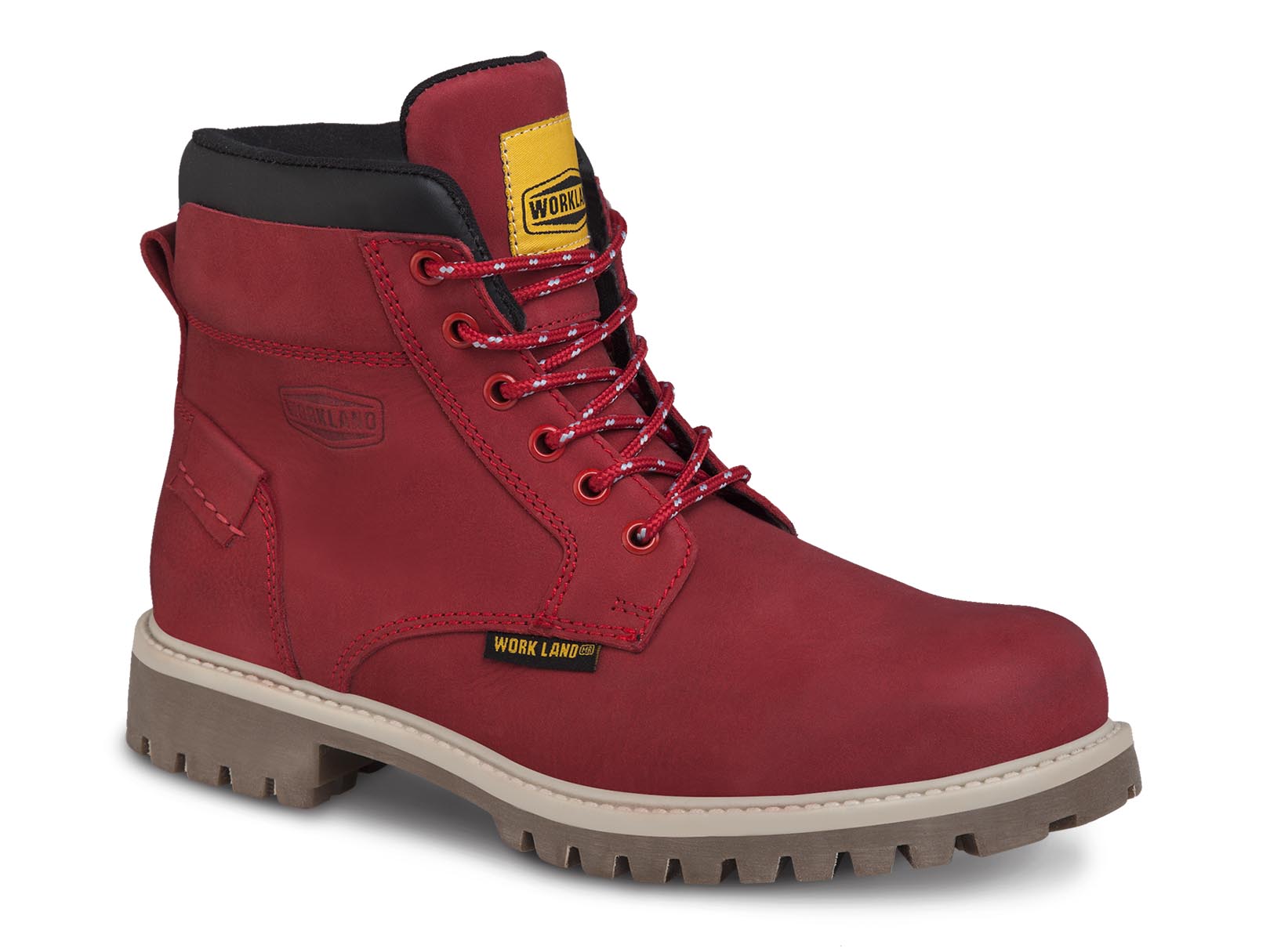 Botas Hombre Casual Botín Moda Workland 77607 Rojo