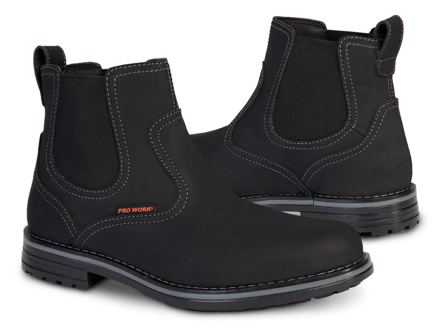 Foto 2 pulgar | Bota para Hombre Casual Vestir Botin Pro Work 89705 Coax color Negro