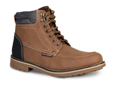 Foto 2 | Bota para Hombre Botín Vestir Vaquera Pro Work 89727 Canela