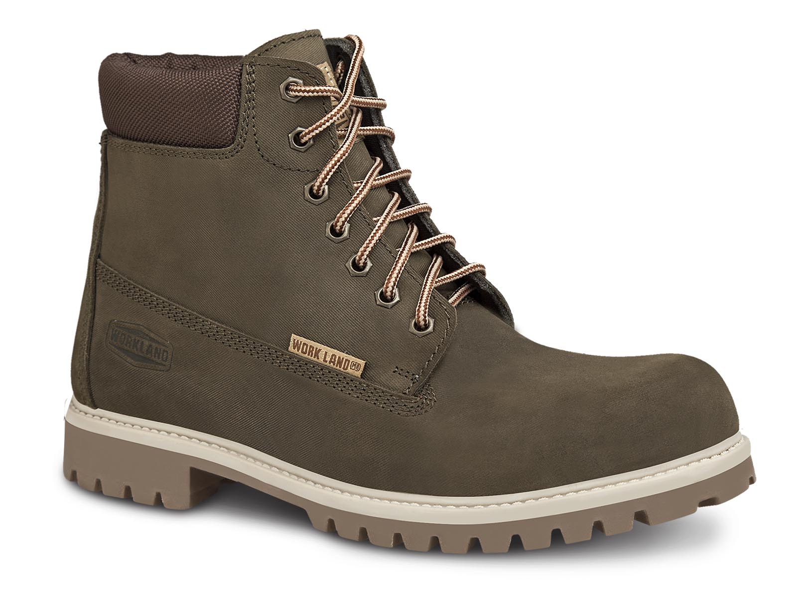 Botín Casual Hombre Bota De Piel Workland 77611 Verde Olivo