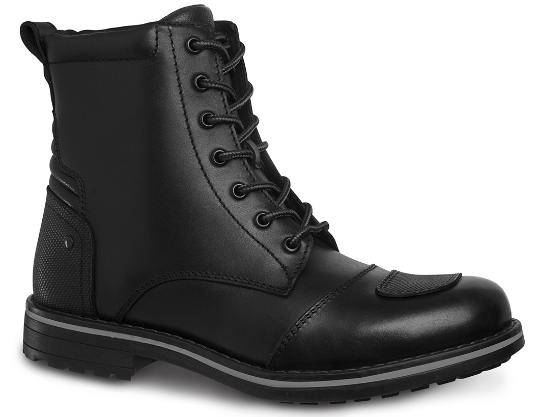 Bota Motociclista Casual Urbano Biker Workland color Negro