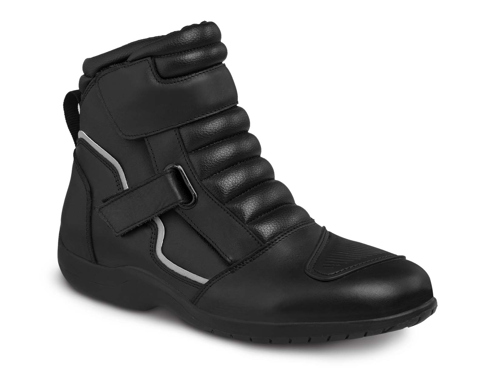 Bota Hombre Motociclista Biker Botín Workland 80015 Negro