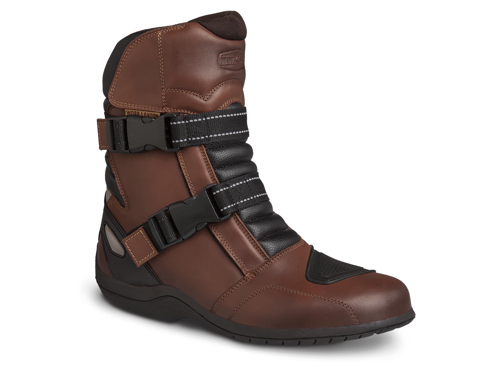 Foto 2 pulgar | Bota Hombre Biker Moto Workland 80007 color Café