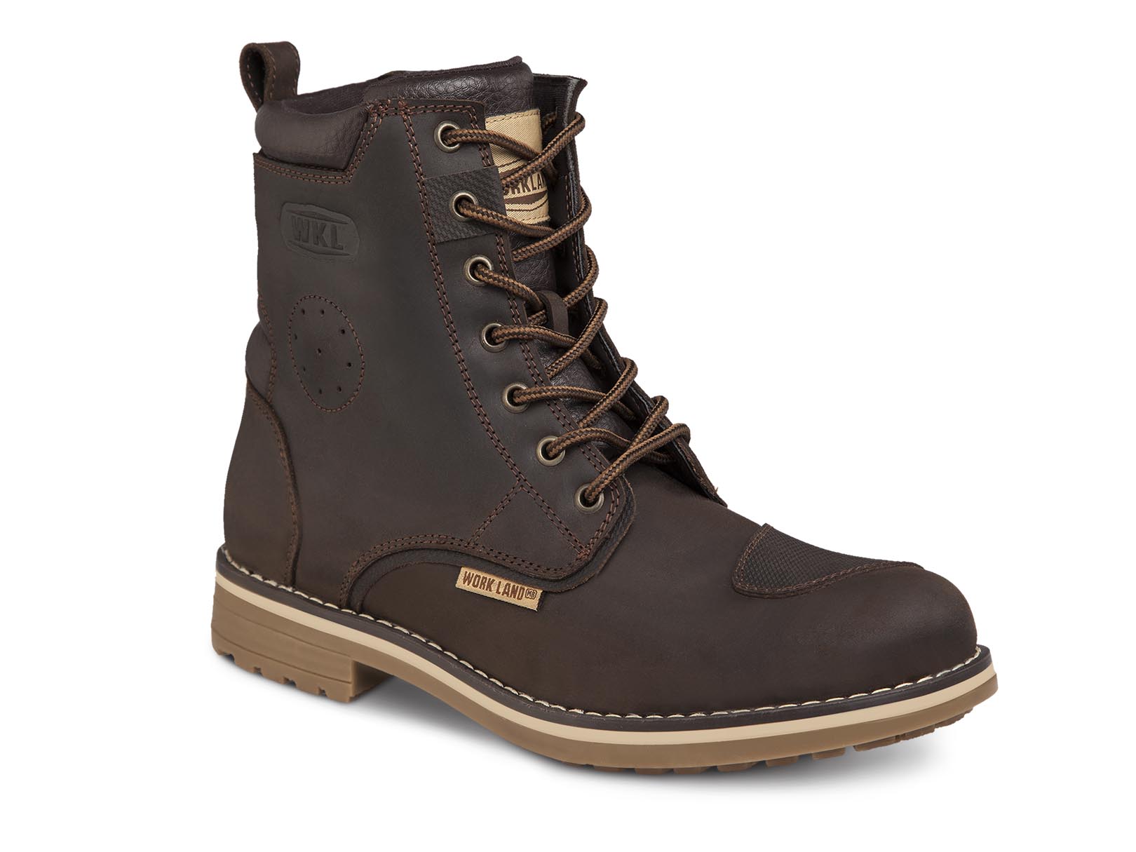 Foto 2 pulgar | Bota para Hombre Moto Botin Trabajo Biker Workland 89738 color Café